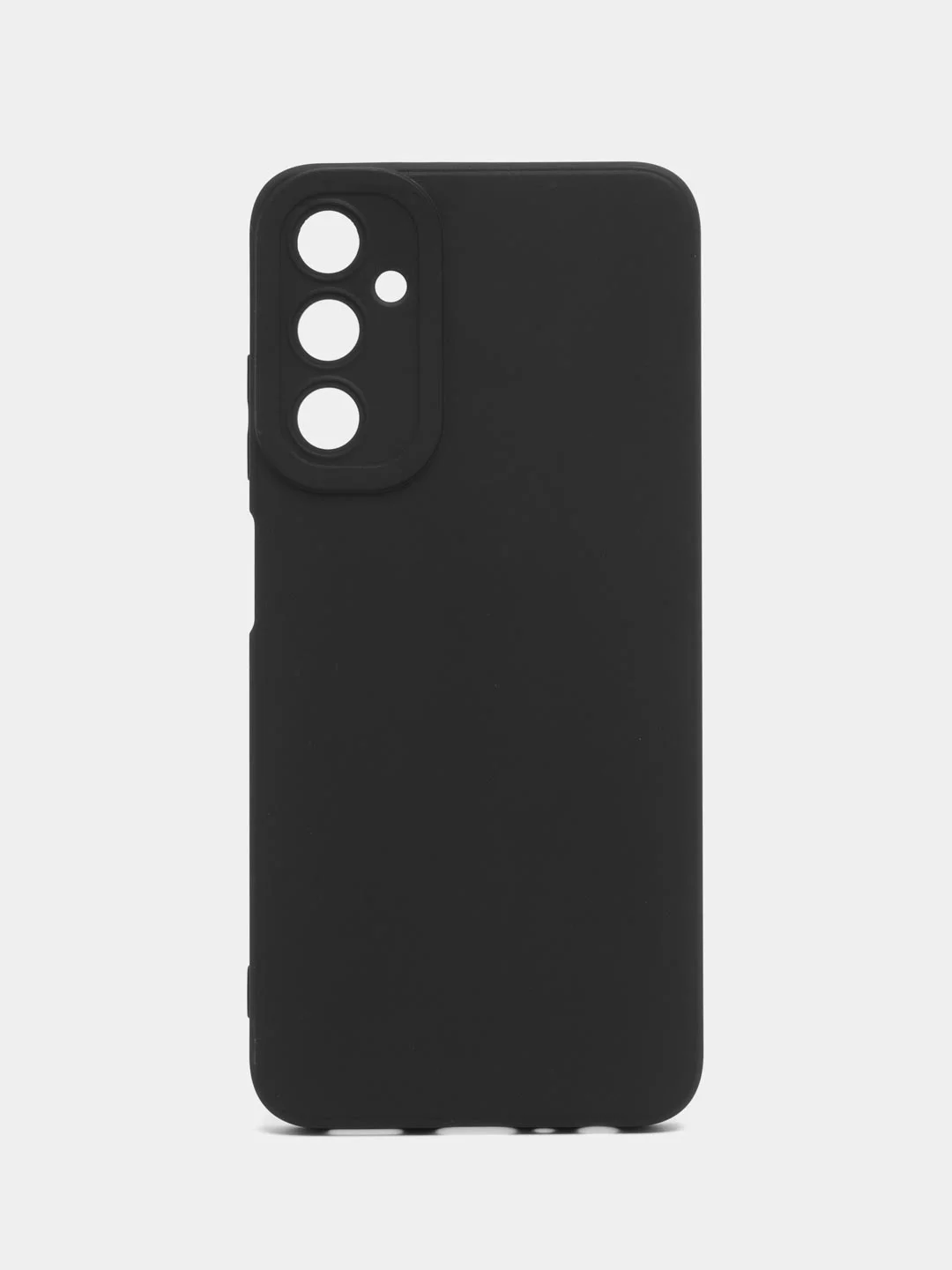 Черный чехол силиконовый Samsung Galaxy A05S (Самсунг Галакси А05S) с защитой камер