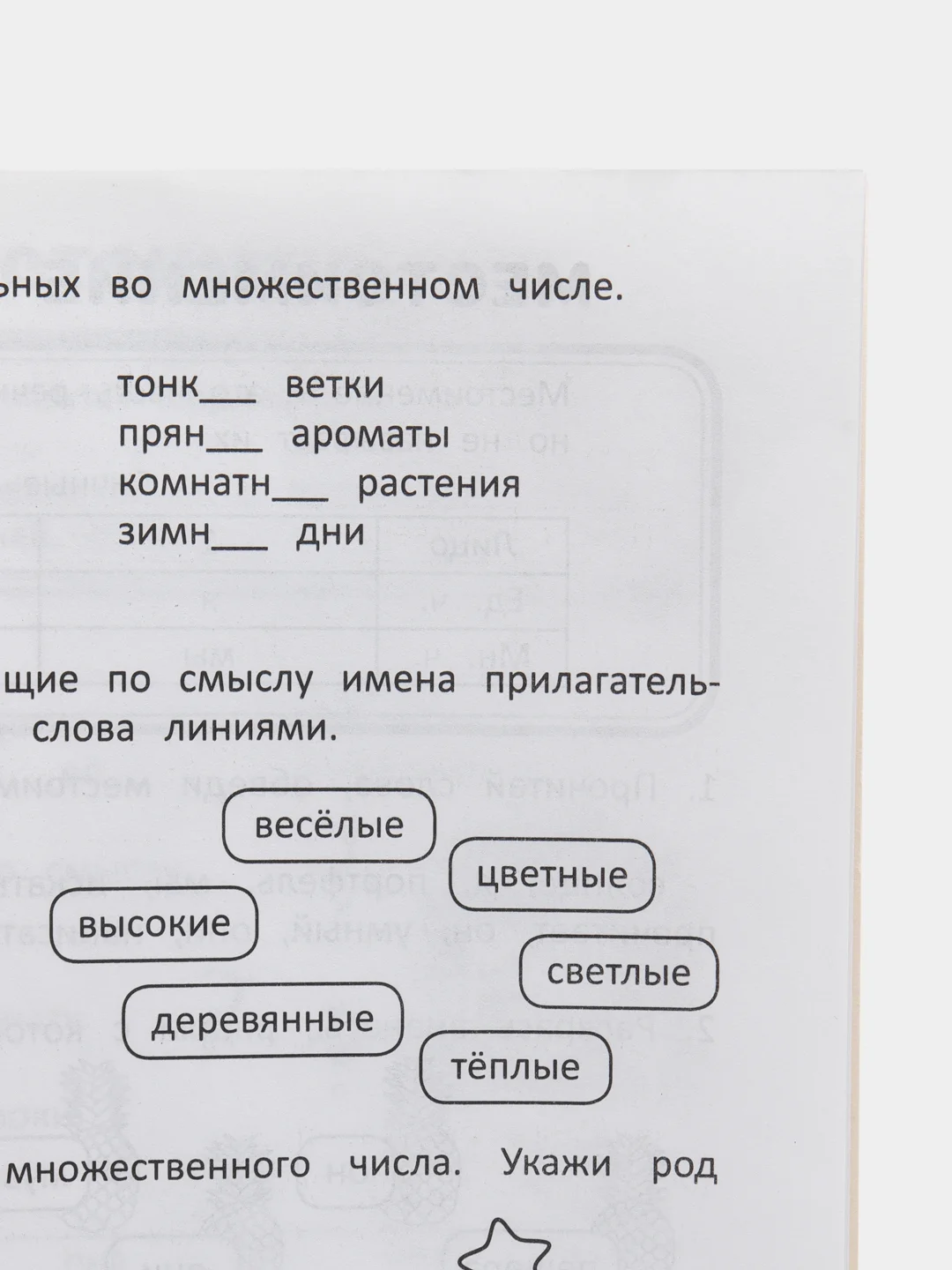 Рабочая тетрадь, тренажер Русский язык 4 класс, правила, обучение грамоте