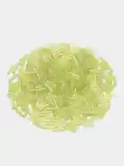 Салатовый стеклярус бисер рубка