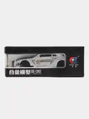 Белый коллекционная машина Nissan GT-R, 1:24