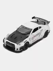 Белый коллекционная машина Nissan GT-R, 1:24