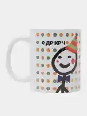 Разноцветный кружка с принтом и надписью
