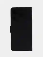 Черный чехол-книжка для ITEL A70 (Ител А70), с боковым магнитом