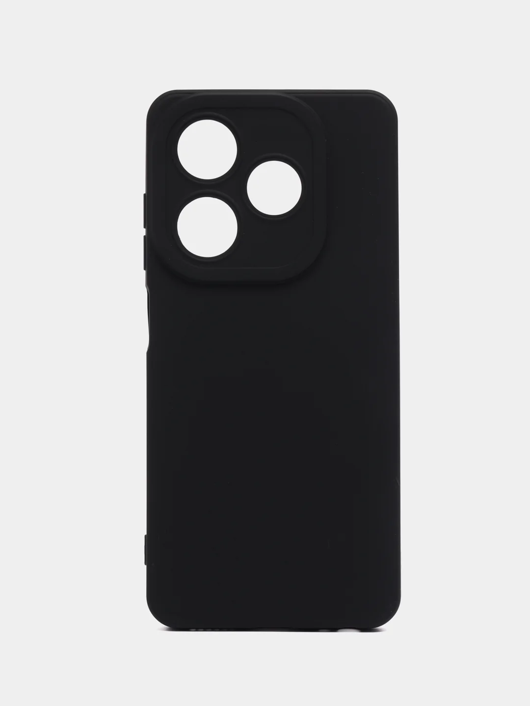 Черный силиконовый чехол Tecno Spark 20/20С (Техно Спарк 20/20С) с защитой камеры