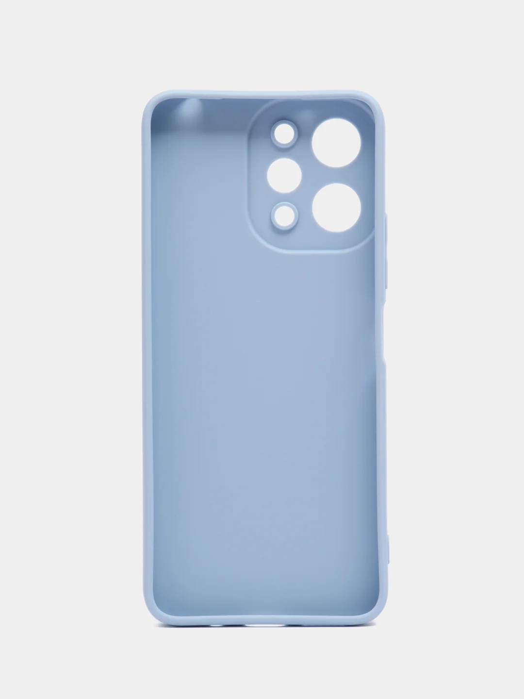 Голубой силиконовый чехол для Xiaomi Redmi 12 (Сяоми Редми 12) с защитой камеры