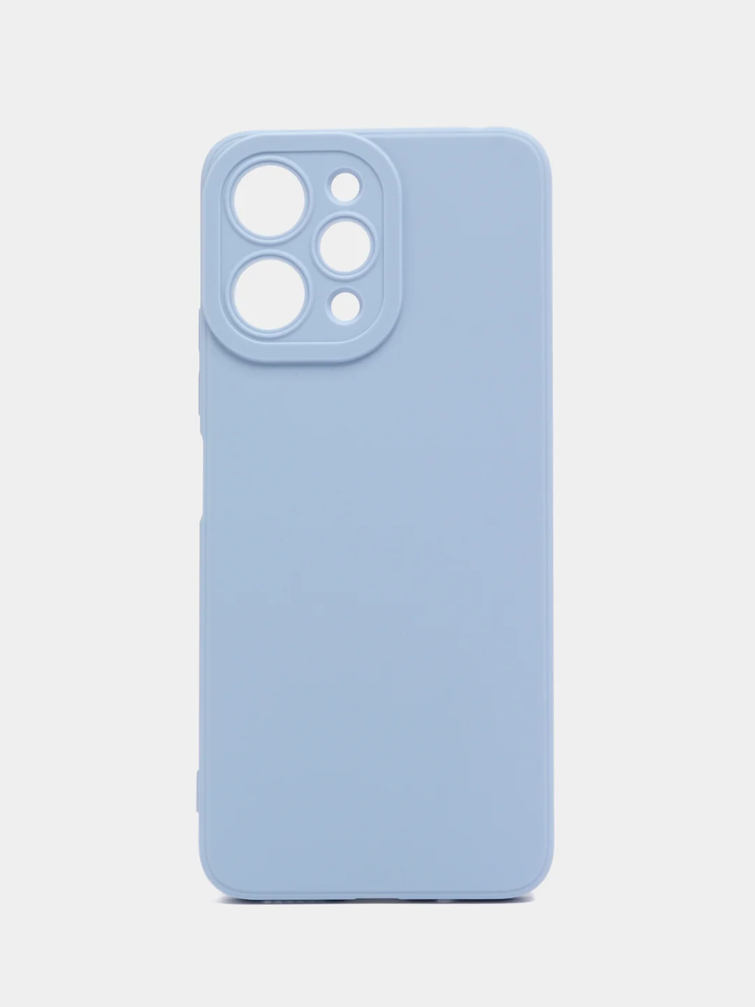 Голубой силиконовый чехол для Xiaomi Redmi 12 (Сяоми Редми 12) с защитой камеры