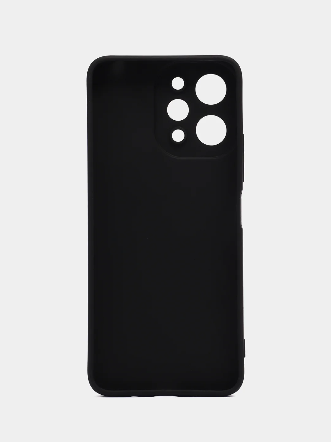 Черный силиконовый чехол для Xiaomi Redmi 12 (Сяоми Редми 12) с защитой камеры