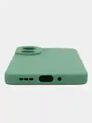 Зеленый силиконовый чехол для Xiaomi Redmi 13C (Сяоми Редми 13С) с защитой камер