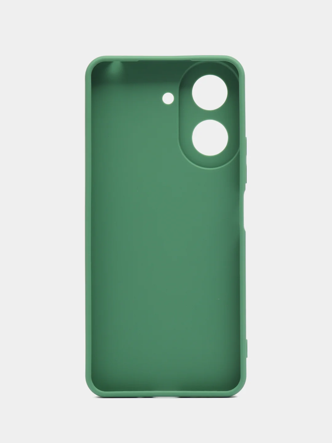 Зеленый силиконовый чехол для Xiaomi Redmi 13C (Сяоми Редми 13С) с защитой камер