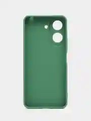 Зеленый силиконовый чехол для Xiaomi Redmi 13C (Сяоми Редми 13С) с защитой камер