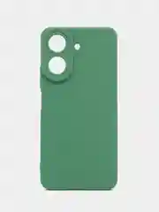 Зеленый силиконовый чехол для Xiaomi Redmi 13C (Сяоми Редми 13С) с защитой камер