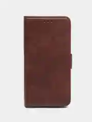 Коричневый чехол-книжка Samsung Galaxy A15 4G (Самсунг Гэлекси А15) с боковым магнитом