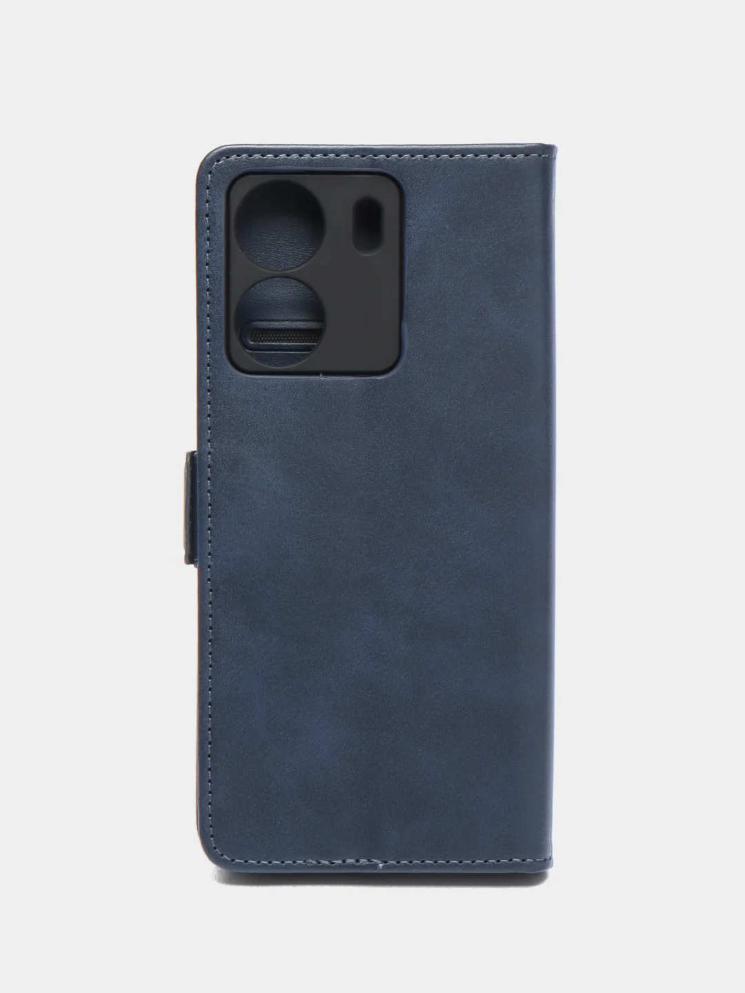 Синий чехол книжка для Redmi 13 C (Редми 13 С), с боковым магнитом