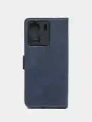 Синий чехол книжка для Redmi 13 C (Редми 13 С), с боковым магнитом