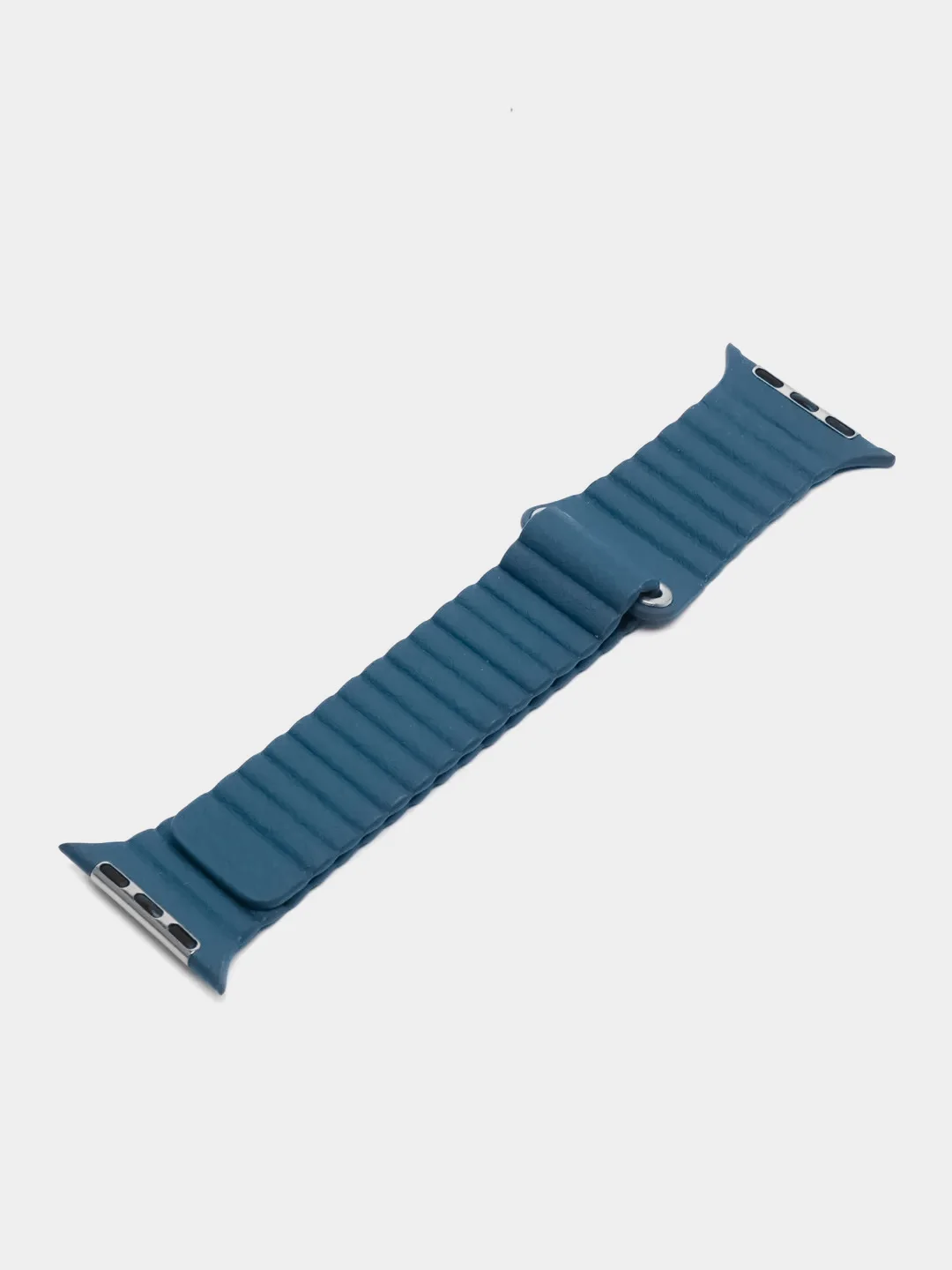 Светло-синий ремешок кожаный для Apple Watch 38/40mm, 42/44mm.