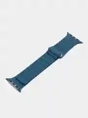Светло-синий ремешок кожаный для Apple Watch 38/40mm, 42/44mm.