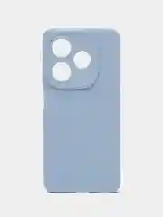 Голубой силиконовый чехол Tecno Spark 20/20С (Техно Спарк 20/20С) с защитой камеры