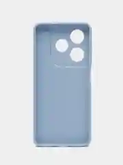 Голубой силиконовый чехол Tecno Spark 20/20С (Техно Спарк 20/20С) с защитой камеры