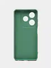 Зеленый силиконовый чехол Tecno Spark 20/20С (Техно Спарк 20/20С) с защитой камеры
