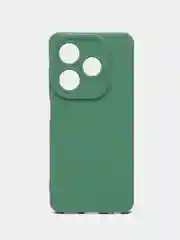 Зеленый силиконовый чехол Tecno Spark 20/20С (Техно Спарк 20/20С) с защитой камеры