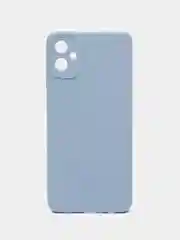 Голубой чехол силиконовый Samsung Galaxy A05 (Самсунг Галакси А05) с защитой камеры
