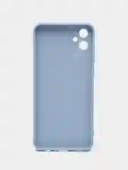 Голубой чехол силиконовый Samsung Galaxy A05 (Самсунг Галакси А05) с защитой камеры