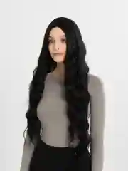 Черный парик женский