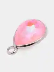 Коралловый меланж подвеска-кулон для создания украшений "Камень", со стразами