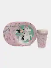 Набор одноразовой посуды ND Play Minnie Mouse (стаканы 250мл. 6шт., тарелки 18см 6шт.)
