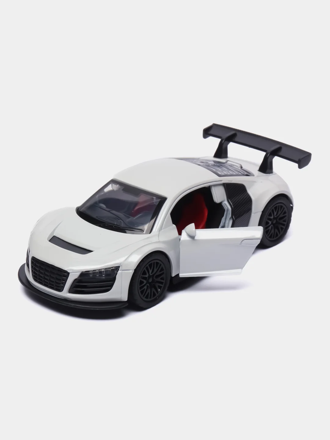 Белый металлическая коллекционная машинка Audi R8