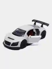 Белый металлическая коллекционная машинка Audi R8