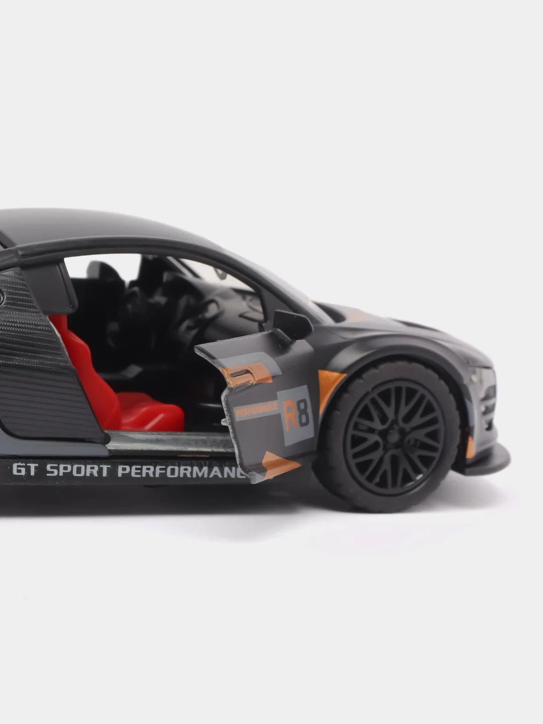 Оранжевый металлическая коллекционная машинка Audi R8