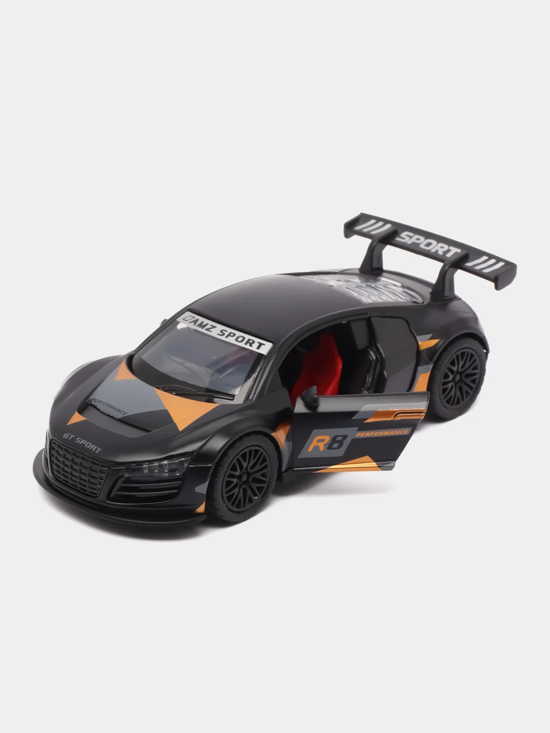Оранжевый металлическая коллекционная машинка Audi R8