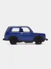 Синий металлическая  машинка Нива