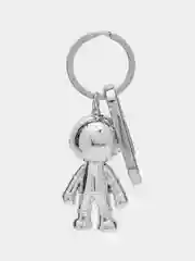 Серебряный брелок на ключи "Космонавт" 5 см