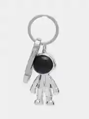 Серебряный брелок на ключи "Космонавт" 5 см