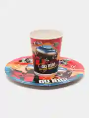 Набор одноразовой посуды ND Play Hot Wheels (стаканы 250мл. 6шт., тарелки 18см 6шт.)