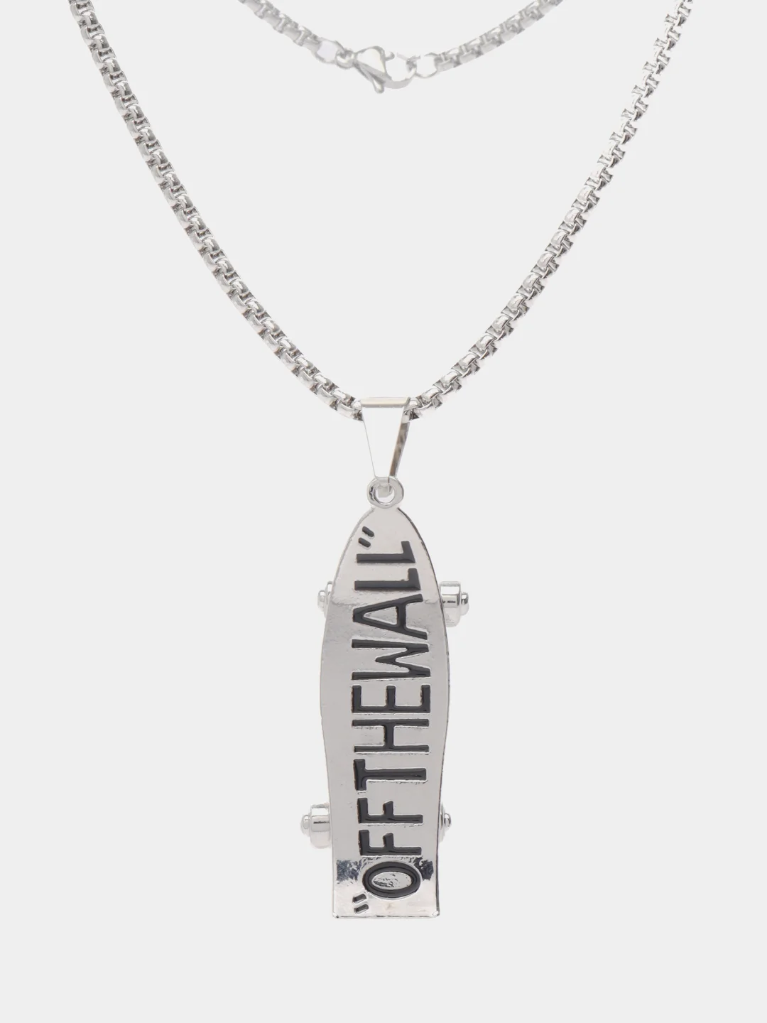 Серебряный цепочка на шею, мужская с подвеской