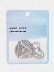 Серый металлик цепочка на шею, мужская с подвеской