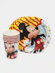 Набор одноразовой посуды ND Play Mickey Mouse (стаканы 250мл. 6шт., тарелки 18см 6шт.)