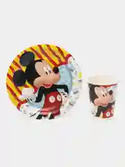 Набор одноразовой посуды ND Play Mickey Mouse (стаканы 250мл. 6шт., тарелки 18см 6шт.)