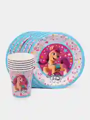 Набор одноразовой посуды ND Play My Little Pony (стаканы 250мл. 6шт., тарелки 18см 6шт.)