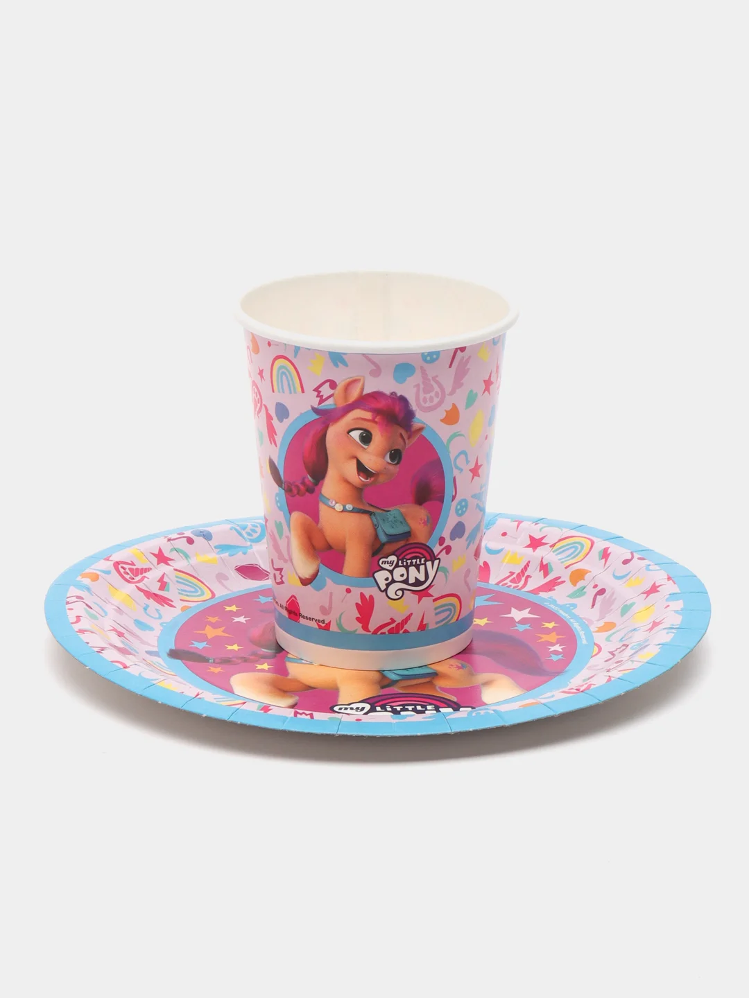 Набор одноразовой посуды ND Play My Little Pony (стаканы 250мл. 6шт., тарелки 18см 6шт.)