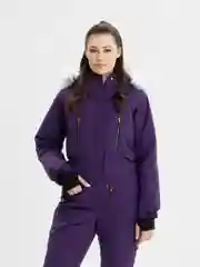 Комбинезон женский, зимний, с капюшоном