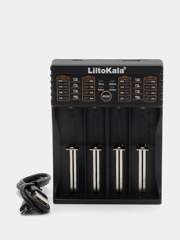 LiitoKala lii-402  зарядное устройство для аккумуляторов c режимом Power Bank