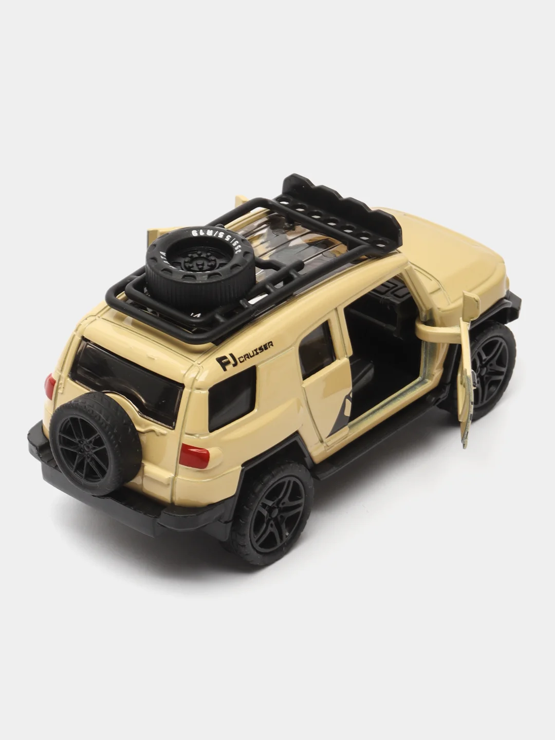 Бежевый металлическая коллекционная машинка Toyota FJ Cruiser