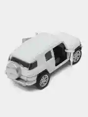 Белый металлическая коллекционная машинка Toyota FJ Cruiser