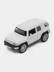 Белый металлическая коллекционная машинка Toyota FJ Cruiser