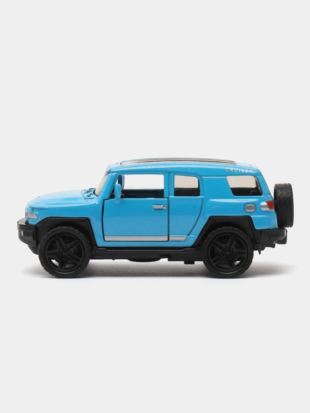 Голубой металлическая коллекционная машинка Toyota FJ Cruiser