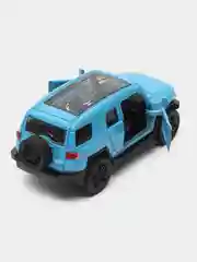 Голубой металлическая коллекционная машинка Toyota FJ Cruiser